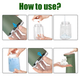 Dispensador automático de jabón en espuma sin contacto de 450 ml, recargable por USB, para baño y cocina