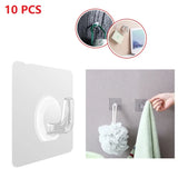 Transparent Suction Hook - Strong, Non-Punching Adhesive Wall Hook for Home & Kitchen