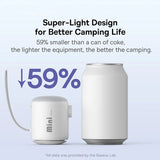 Portable Mini Electric Air Pump with LED Light, Fast Inflation & Deflation for Outdoor Use