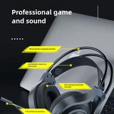 7.1 Surround Sound Gaming Headset with Noise Cancellation – Wired USB Headphones for PC & Laptop