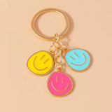 Trendy Smile Face Keychain for Women – Cute Alloy Bag Charm & Key Ring