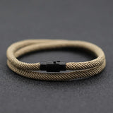 Pulsera de hilo rojo para hombre con cierre magnético: accesorio elegante y significativo