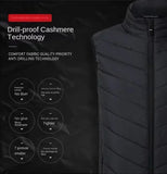 Men’s USB Heated Vest – Infrared Thermal Sleeveless Jacket for Winter Hiking & Outdoor Warmth