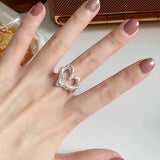 925 Sterling Silver Minimalist Heart Ring – Handmade Jewelry for Women & Men