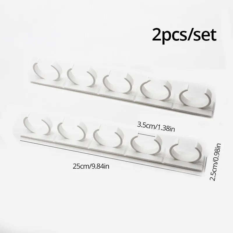 Estante para especias de cocina montado en la pared: soporte de plástico adhesivo para frascos para un almacenamiento organizado