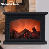 LED Flame Effect Fireplace Light - USB/Battery Powered Decorative Lamp for Home & Parties