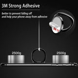 Magnetic Finger Ring Phone Holder – Zinc Alloy, 180° Rotating Stand for Universal Smartphones