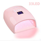 66W Professional UV LED Nail Lamp Dryer for Gel Polish with Auto Sensor & LCD Display