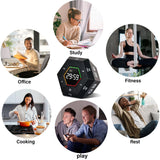Temporizador de cocina digital: temporizador de cuenta regresiva LCD para cocinar, trabajar y estudiar