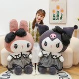 Oversized Sanrio Kuromi & Melody Plush Pillow - Soft Stuffed Animal Toy & Decor