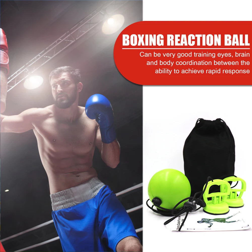 Adjustable Suction Boxing Reflex Ball for Speed, Focus & Fitness Training