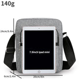 Men’s Oxford Crossbody Shoulder Bag – Lightweight Box-Style Travel Sling Bag