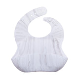 Baberos de silicona impermeables para bebés con un bonito lazo: babero suave y ajustable para niños y niñas