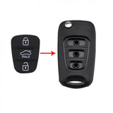 Hyundai & Kia Key Fob Button Pad Replacement – 3-Button Rubber Pad