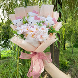 Hello Kitty Plush Bouquet - Sanrio Flower Doll Gift Set (35cm)