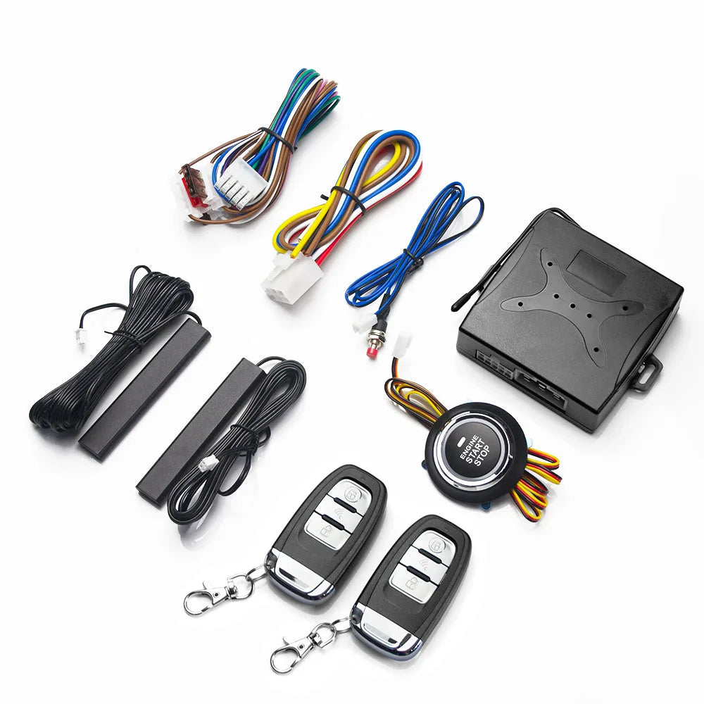 Smart Car Alarm System with Keyless Entry & One-Button Start