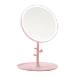 LED Touch Screen Makeup Mirror with 3 Light Modes – USB Rechargeable & Portable