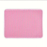 Extra Large Cat Litter Mat - Honeycomb Double Layer for Superior Scatter Control
