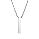 Personalized Engraved Name Necklace – Custom Stainless Steel Pendant for Men & Women