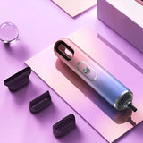 3-in-1 Portable Hair Styler - Hair Dryer, Curling Iron & Straightener with Comb Brush
