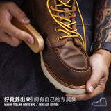 Men’s Retro Ankle Boots with Lace-Up Closure – Genuine Leather Winter Work Boots