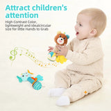 Soft Plush Animal Baby Rattle Toy for Newborns and Infants