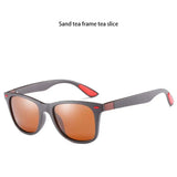 Gafas de sol polarizadas clásicas de moda para hombres y mujeres: gafas de sol cuadradas con protección UV400