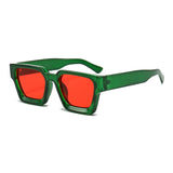 SHAUNA Retro Square Sunglasses – Trendy Tinted Shades for Men & Women