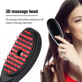 3-in-1 Electric Scalp Massager Comb with Red/Blue Light & Nano Mist Therapy