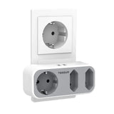Regleta de enchufes TESSAN EU KR con tomas de CA y puertos de carga USB, adaptador de enchufes de pared para el hogar y la oficina