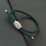 Men's Viking Rope Bracelet - Adjustable Handmade Stainless Steel Jewelry for Men