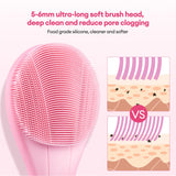 Food-Grade Silicone Facial Brush – IPX7 Waterproof Electric Face Cleaner with 12,000 Vibrations for Deep Pore Cleansing