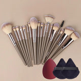 20-Piece Professional Makeup Brush Set for Flawless Beauty Application
