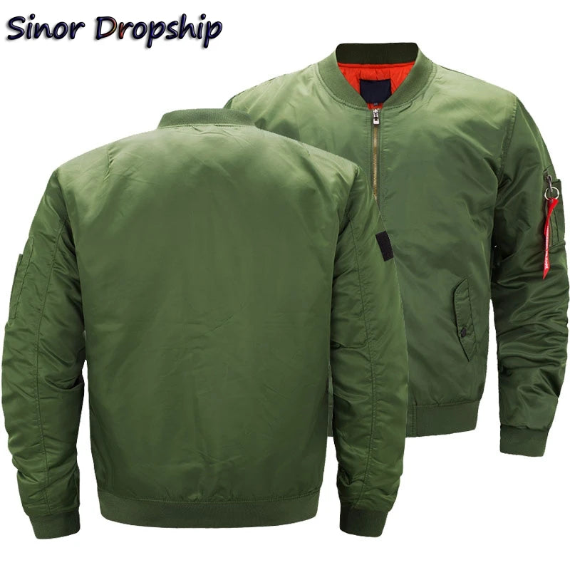 Men’s Winter Printed Puffer Jacket – Thick Casual Outerwear with Zipper Closure