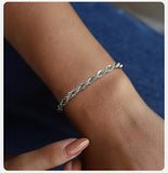 925 Sterling Silver Rope Chain Bracelet – Classic Unisex Jewelry