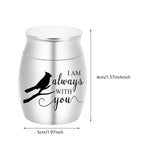Stainless Steel Pet Cremation Urn for Dogs & Cats – Memorial Keepsake Container