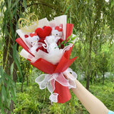 Hello Kitty Plush Bouquet - Sanrio Flower Doll Gift Set (35cm)