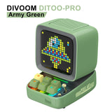 Mini Retro Bluetooth Pixel Art Speaker with LED Display & Alarm Clock – Portable Wireless Music & Gaming Companion