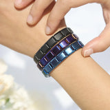 Stainless Steel Hologram Bracelet – Stylish & Durable Unisex Link Chain Jewelry