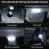 Car Ambient Light – Multi-Color LED Neon Light for Car Interior, USB Rechargeable, Magnetic Mount, 3 Modes, 12V/24V