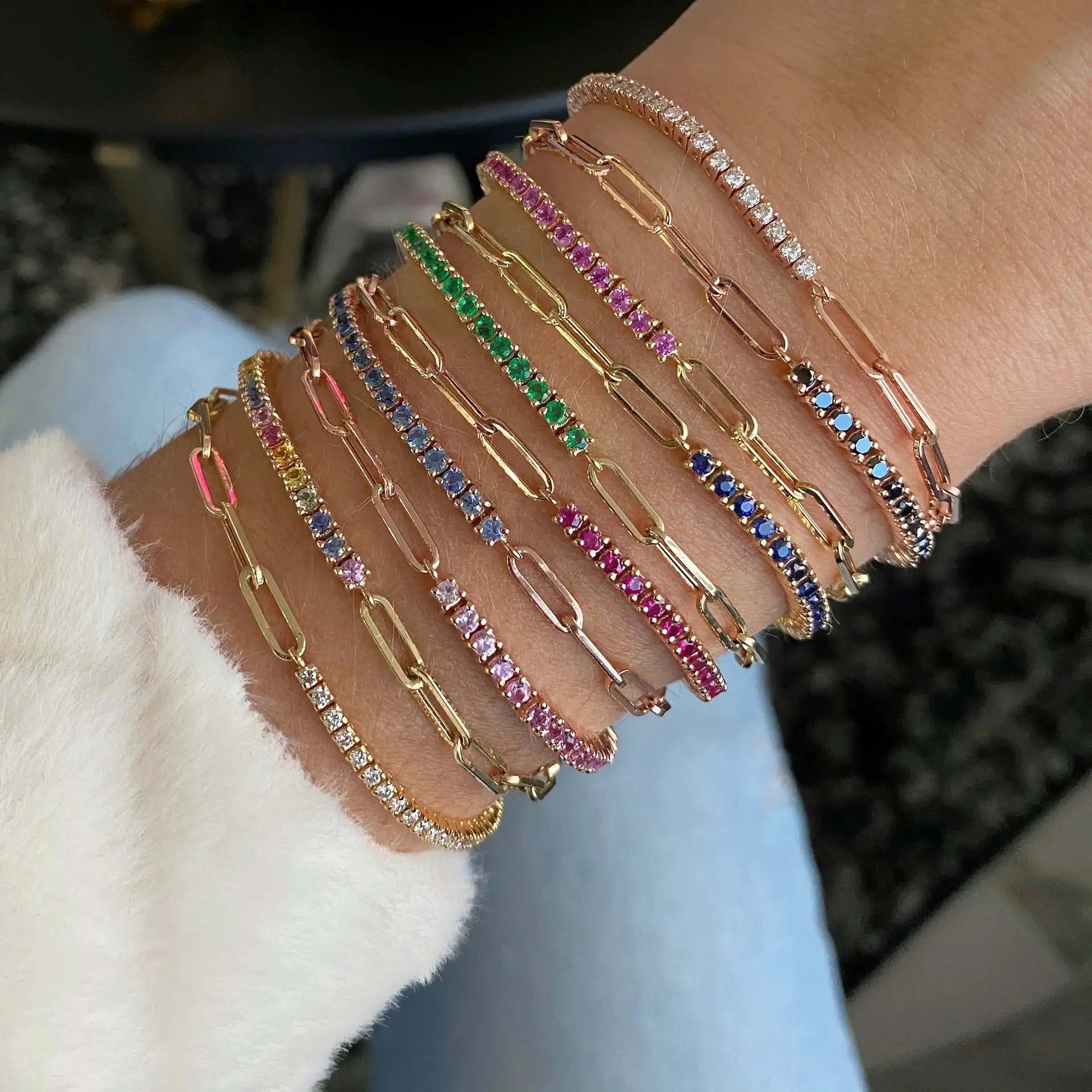 Pulsera de cadena de eslabones de cobre con diseño geométrico vintage para mujer: accesorio de moda elegante y moderno