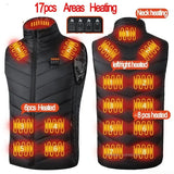 USB Heated Vest for Men & Women – 23-Zone Electric Heating Winter Vest, Thermal Warm Jacket