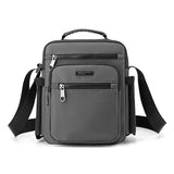 Men’s Oxford Fabric Flap Messenger Bag – Soft Casual Shoulder Bag with Zipper Pocket