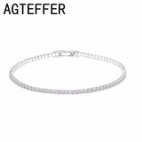 Elegant 925 Sterling Silver Crystal Charm Bracelet for Women