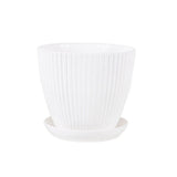 Modern Resin Flower Pot for Indoor Plants and Desk Décor