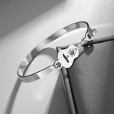 Classic Stainless Steel Charm Bracelet – Unisex Fashion Accessory