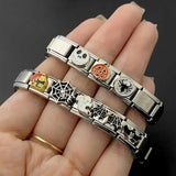 Customizable Stainless Steel Charm Bracelet for Men and Women – Personalized Fashion Jewelry