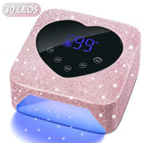 Professional Cordless UV/LED Nail Lamp - 72W Rechargeable Gel Polish Dryer with 5 Timer Settings