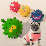 Durable Latex Squeaky Dog Ball Toy – Bite-Resistant Rubber Chew Toy
