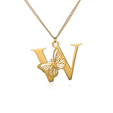 Elegant 18K Gold Butterfly Pendant Necklace – Trendy & Stylish Jewelry for Women